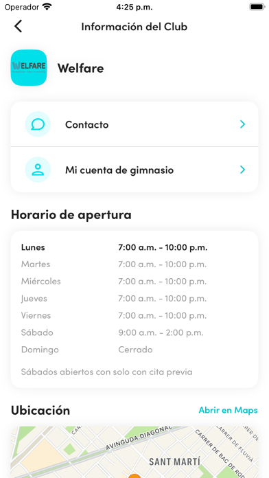 Welfare  Your personal trainer Screenshot