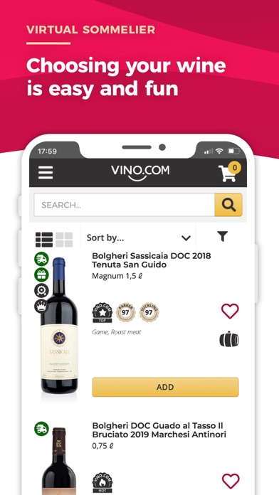 Vino.com Screenshot