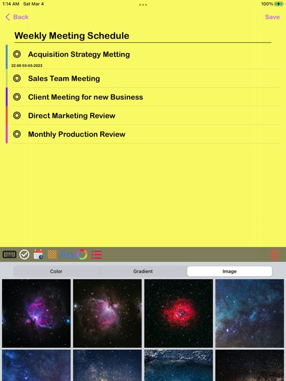 Screenshot #6 pour Notes Autocollantes Widget