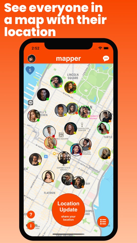 #1. Mapper - Dating App & Friends (iOS) Podle: Jilber Musabini