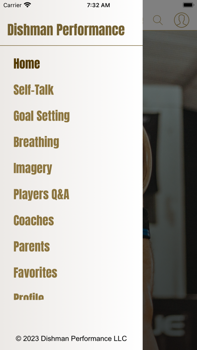 Dishman Performance Screenshot