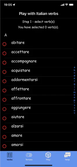 Game screenshot Play with Italian verbs mod apk