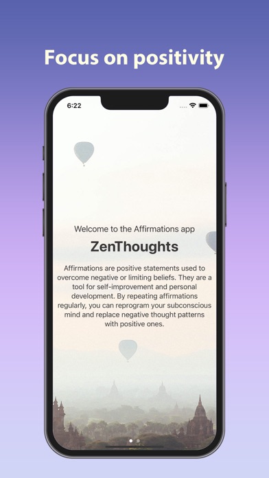 ZenThoughts - Affirmations Screenshot