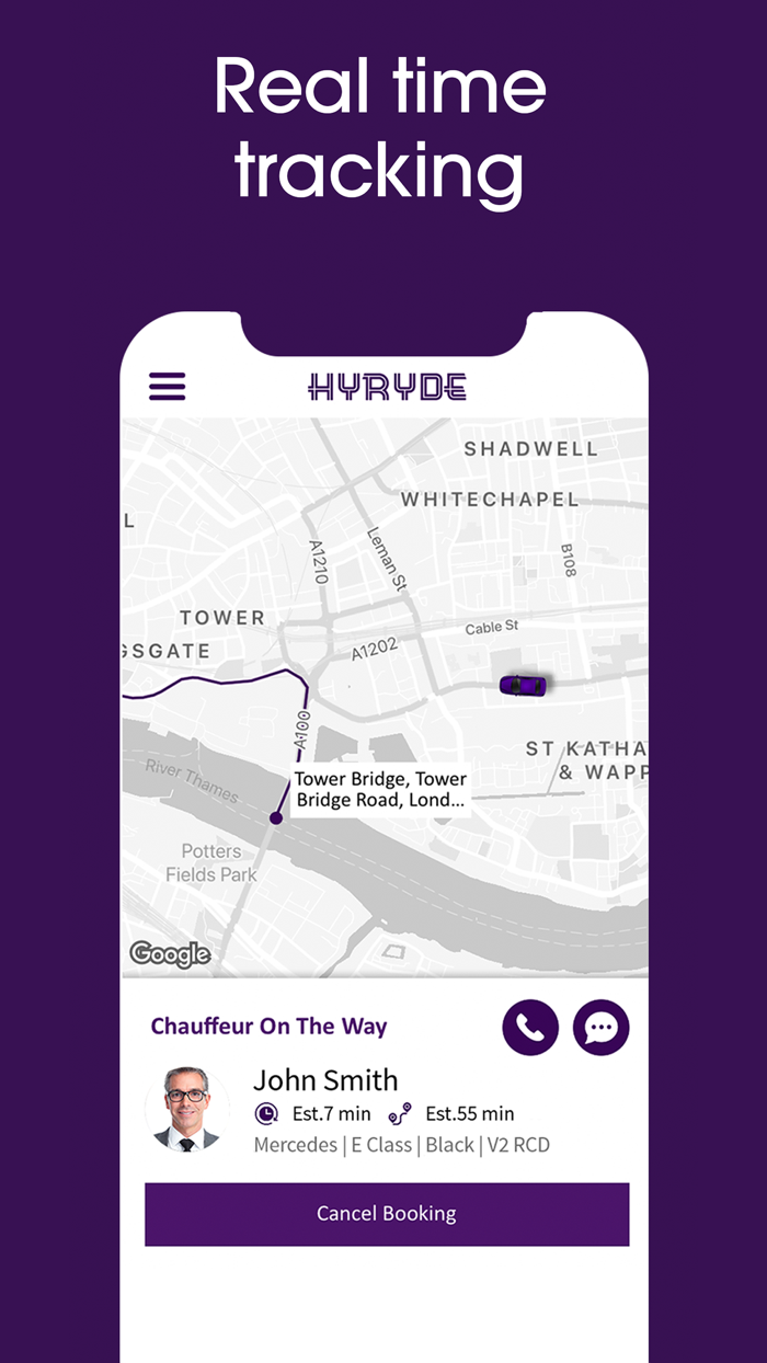 HYRYDE - Request a ride