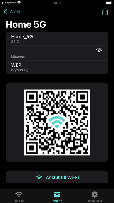 Mitt Wi-Fi med QR-kod