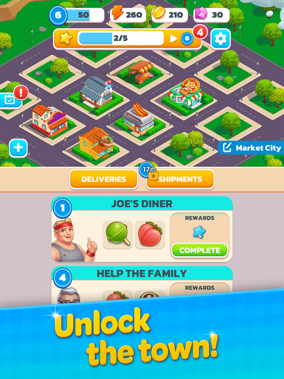 Screenshot #6 pour Merge Market: Food Town