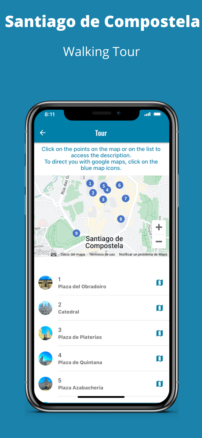 Walking Tour Santiago Compost
