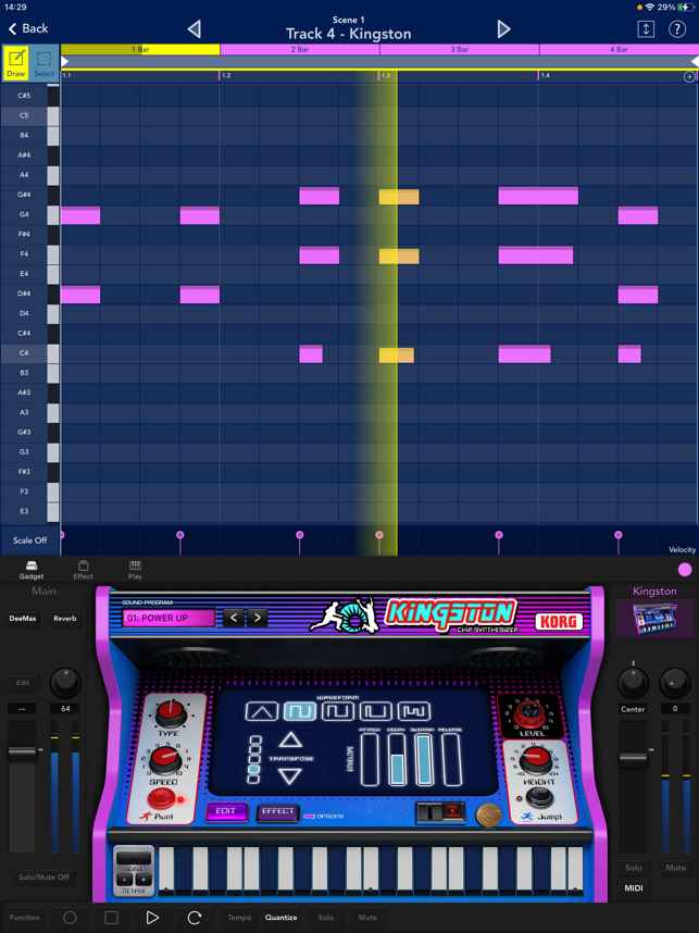 Schermata di KORG Gadget 3