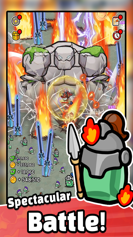 #1. Stone Adventure - Idle RPG (iOS) 由: manababa Inc.