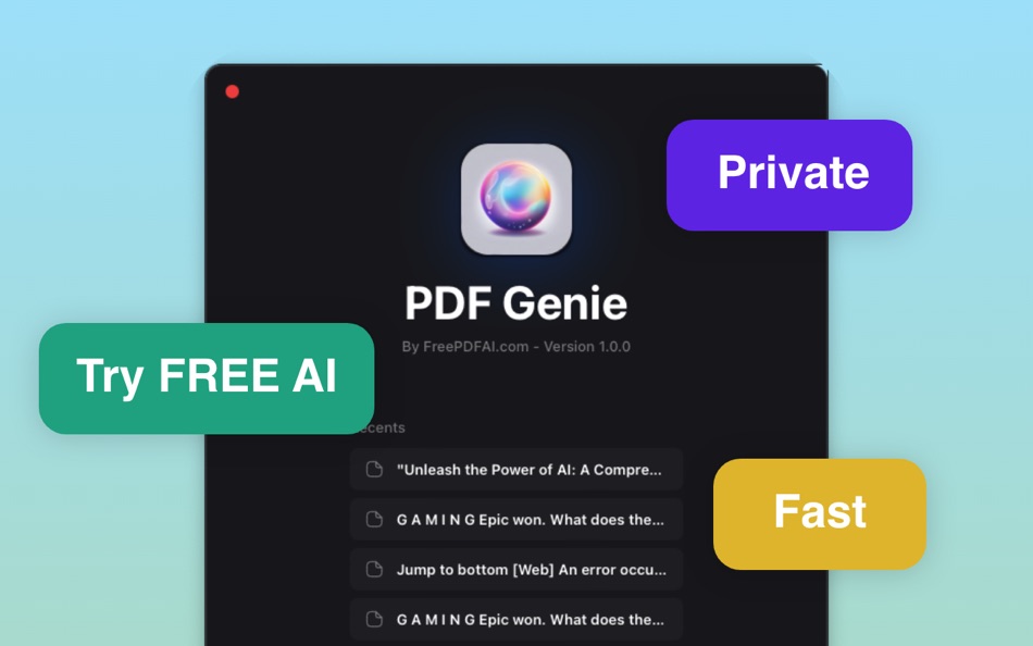 #1. PDFGenie: Understand better (macOS) 由: Hieu Nguyen