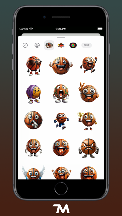 Screenshot #2 pour Basketball Faces Stickers