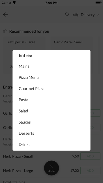 Ages Pizza Place Screenshot