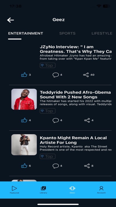 TuneIt Music Streaming Screenshot