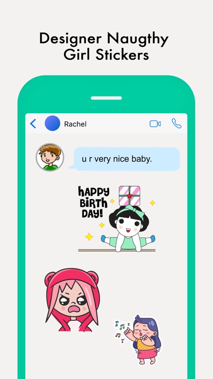 Naughty Girl Stickers