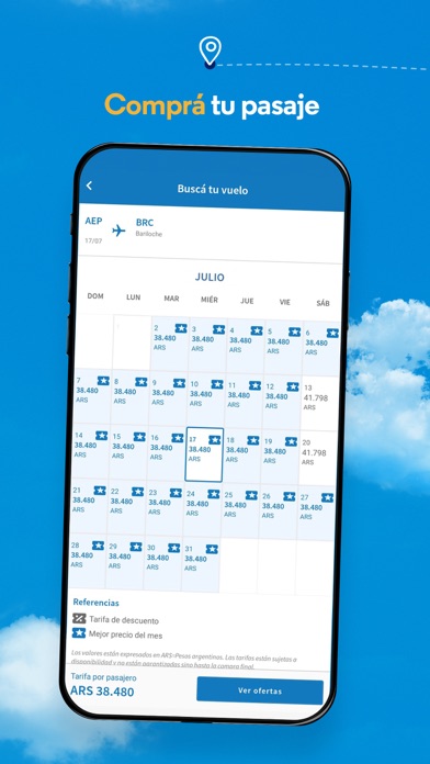 Aerolíneas Argentinas Screenshot