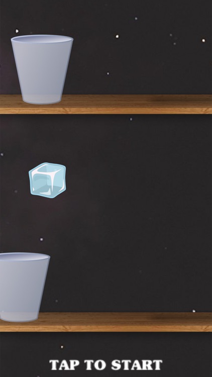 Happy icy jump from cup to cup