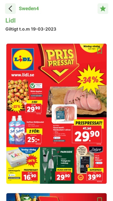 Sweden4 veckans erbjudanden Screenshot