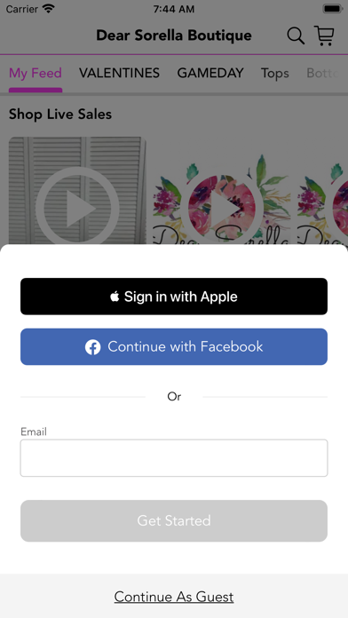 Screenshot #1 pour Dear Sorella Boutique
