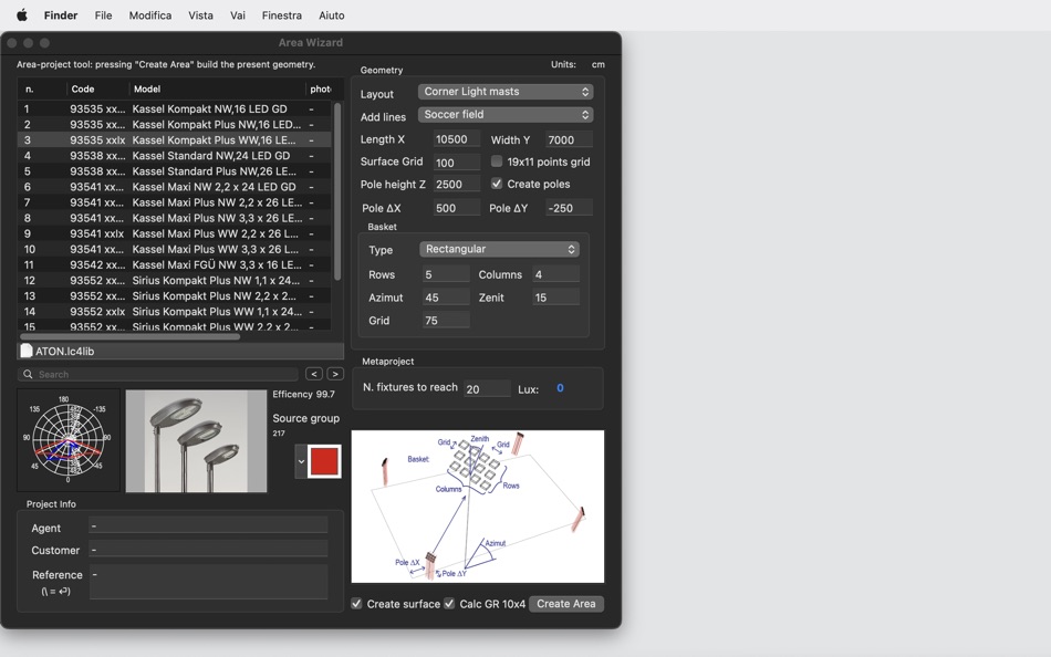 #2. Area Lighting Calc (macOS) 由: Marcello Brocato