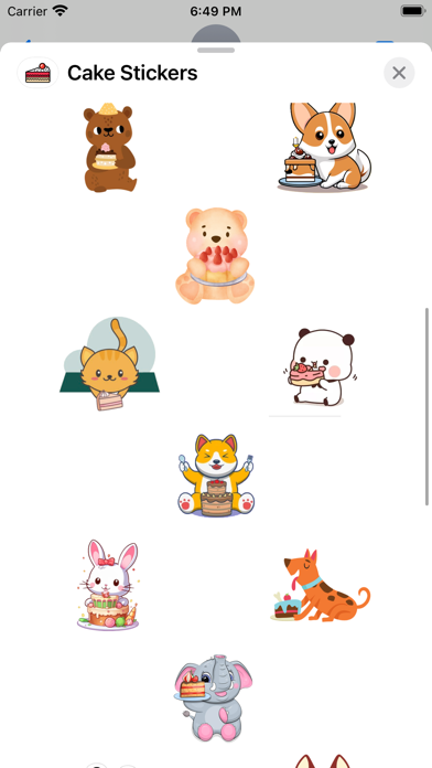Screenshot #3 pour Cake Stickers