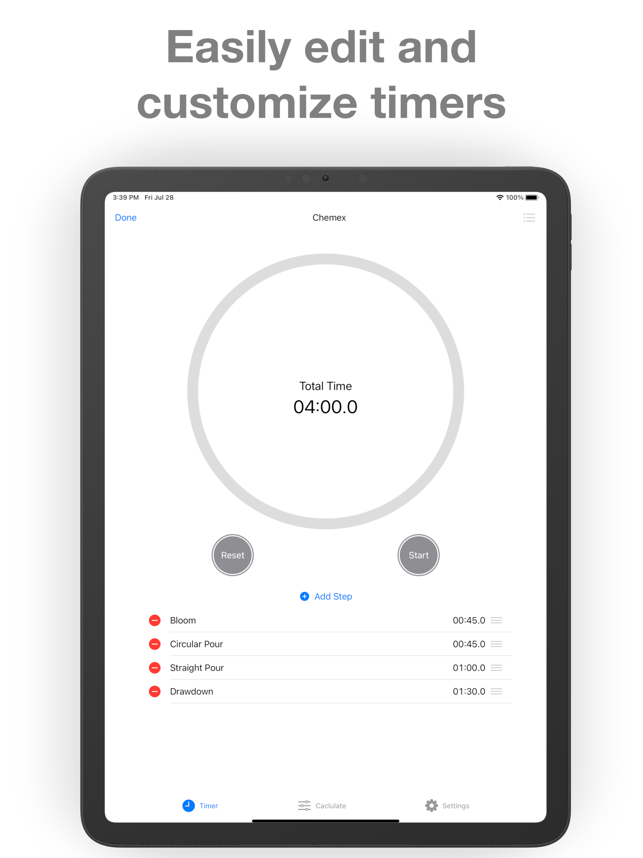 ‎Easy Coffee Timer - Pour Over Screenshot