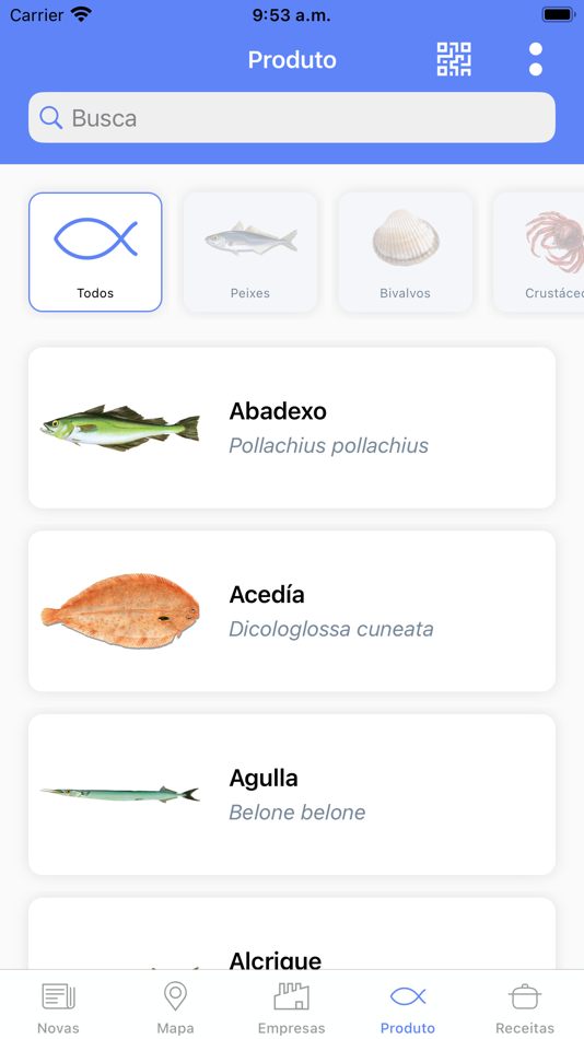 #5. pescadeRías ¿de onde se non? (iOS) Podle: Xunta de Galicia