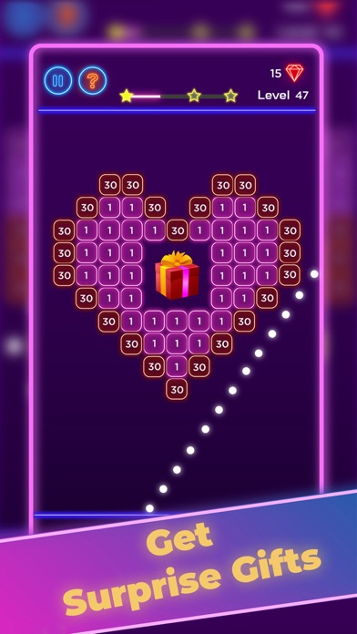 Bricks Breaker - Neon Bricks Screenshot