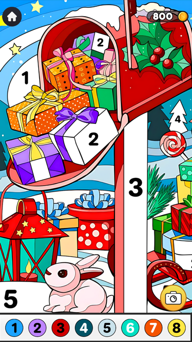 Christmas Coloring By Numbers Screenshot