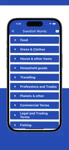 Swedish Words App screenshot #1 for iPhone