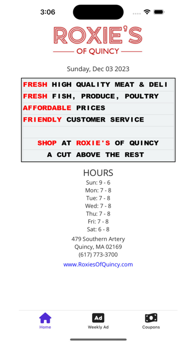 Roxie's of Quincy Screenshot 1 - AppWisp.com Roxie's of Quincy Screenshot 1 - AppWisp.com