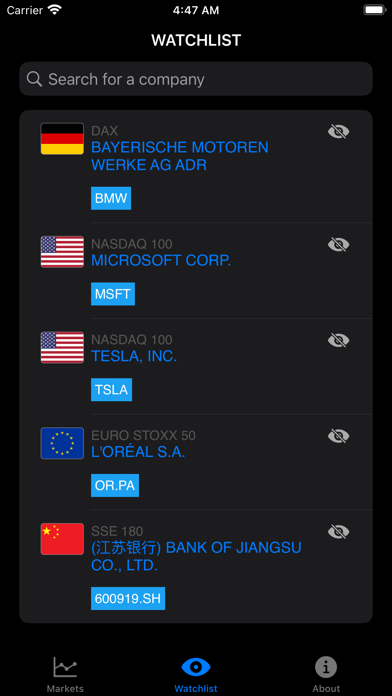 EagleEye - Company Tracker Screenshot