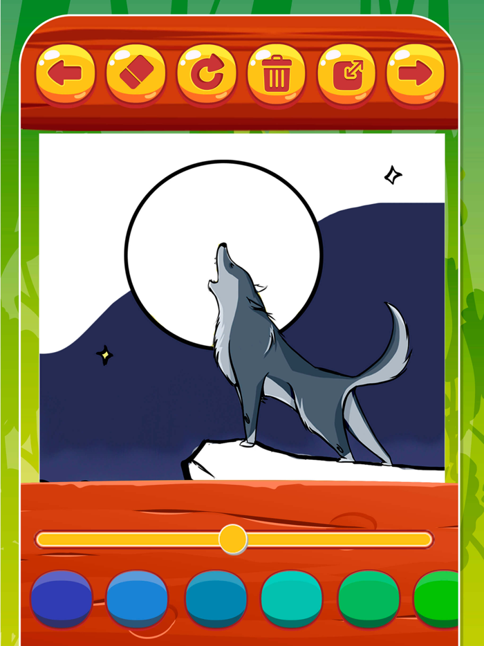 Paint and color animals – book