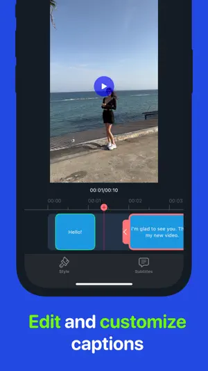 Subtitles: Captions for video. screenshot 2