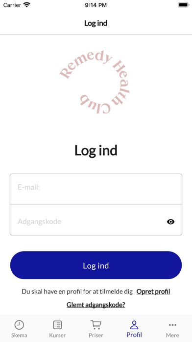 Remedy Health Club Screenshot