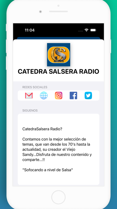 CatedraSalsera Radio Screenshot