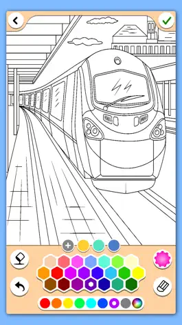 Game screenshot Trains coloring pages mod apk