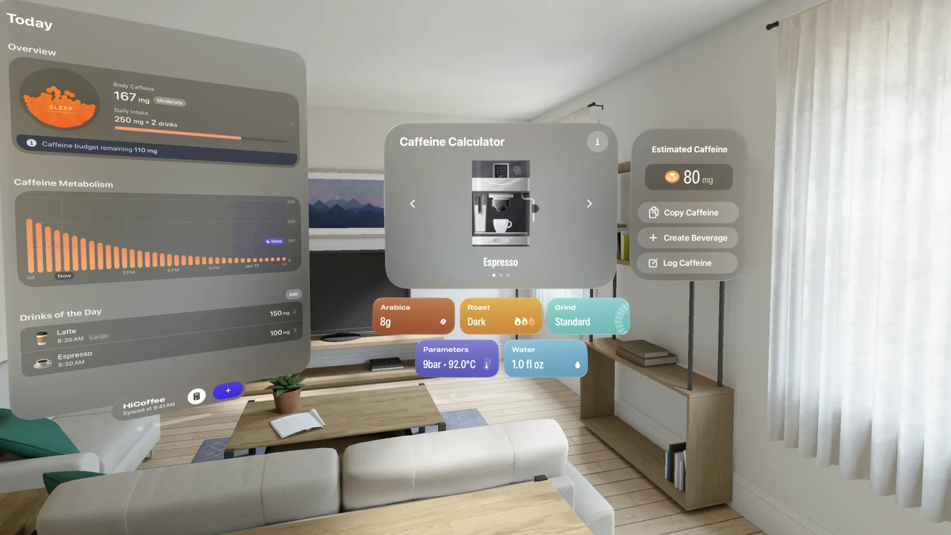 HiCoffee - Caffeine Tracker screenshot 3