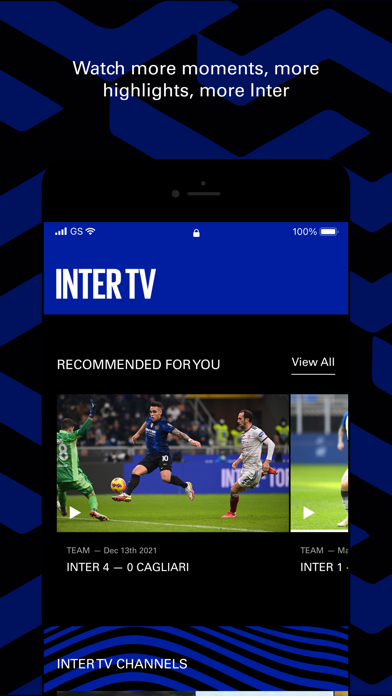 Inter Official App Screenshot