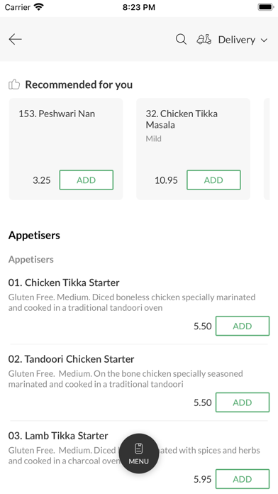 Masala Fusion IndianRestaurant Screenshot