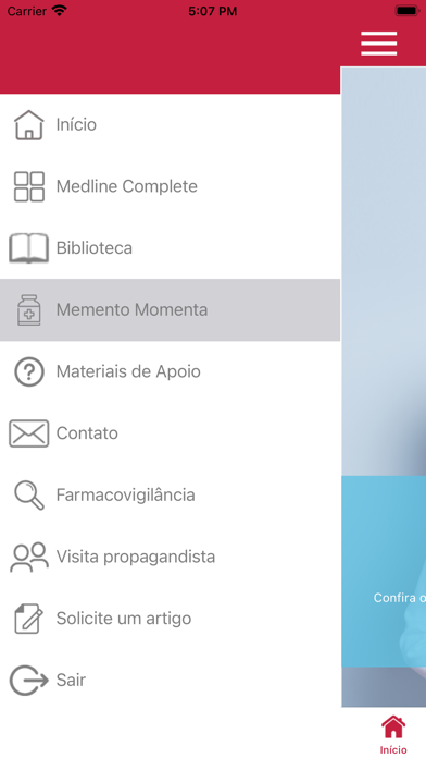 Momenta Evidência Screenshot