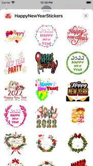 happy new year - cool stickers iphone screenshot 4