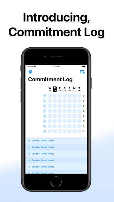Commitment Log screenshot1