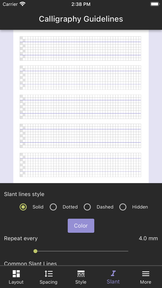 #8. Calligraphy Guidelines (iOS) Podle: Vladislava Rudetskaia