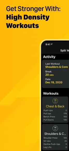 Game screenshot Split Workouts mod apk