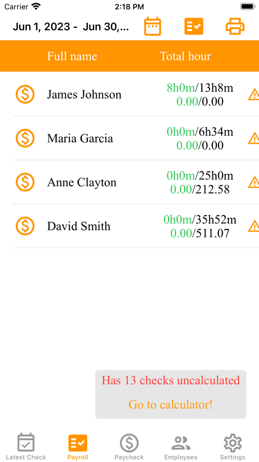 #4. Timesheet Tracker 2 (iOS) 由: IPCamSoft.com
