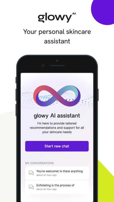 glowy AI - Skincare assistant Screenshot