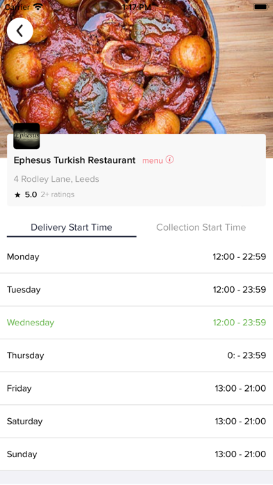 Ephesus Turkish Restaurant Screenshot