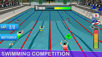 Pool Swimming Race 3Dのおすすめ画像2