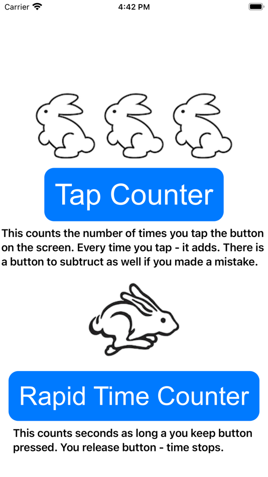 #1. Bunny Counter (iOS) 由: Teymur Kazakov