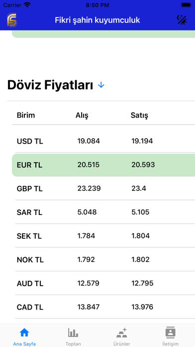 Fikri Şahin Kuyumculuk Screenshot
